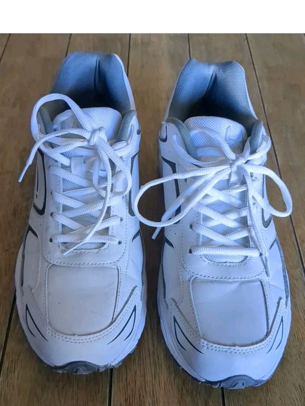 LA Gear Mens Circuit Sneakers White LA15032M-3 Leather Mid Top Lace Up 11.5M